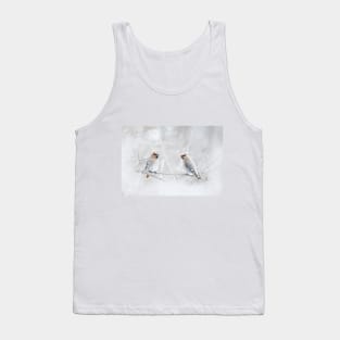 Bohemian Waxwings in winter Tank Top